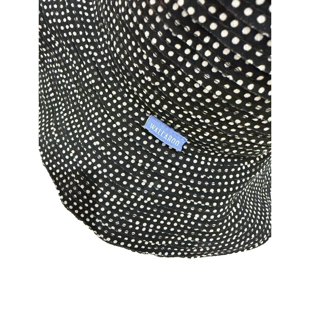 Wallaroo Hat Company Women's Petite Scrunchi Hat; Black/White; UPF 50+  One Size